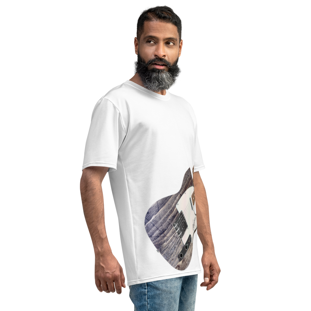 musician shirt inspired by classic country rock guitar design. air guitar shirt telecaster style.